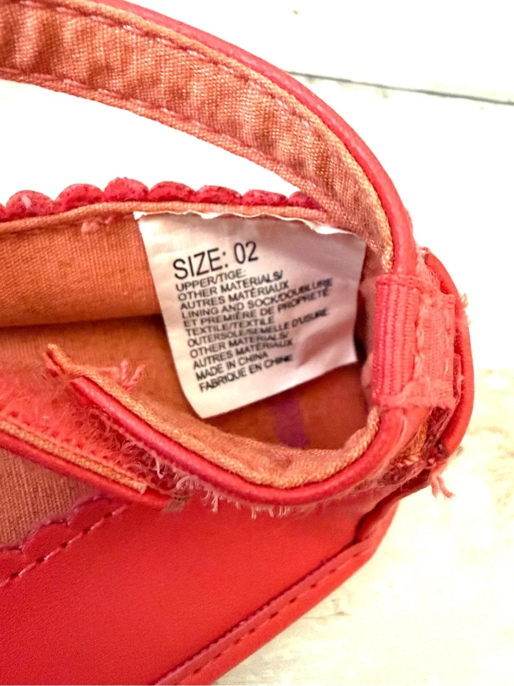 Carters Size 2 Baby Girl Salmon Pink Color Sandals Shoes Infant